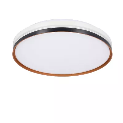 Prisadené LED stropné svietidlo MONTANA - 24W, 4000K (denná biela), čierne / zlaté / biele