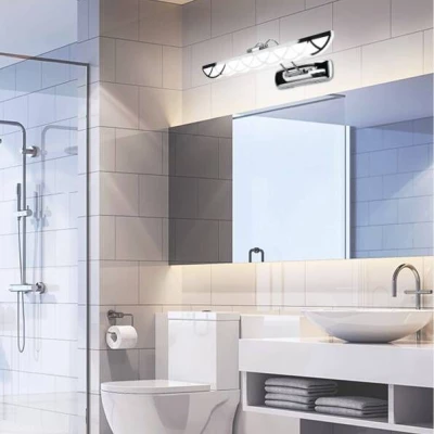 Nástenné LED osvetlenie nad zrkadlo MOVE - 6W, 4000K (denná biela), chrómované