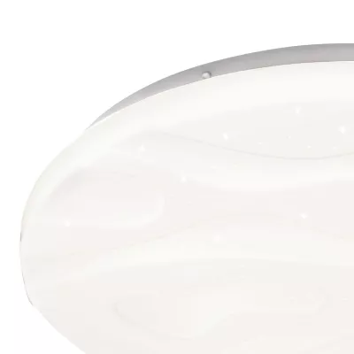 LED stropnica s efektom hviezdnej oblohy NEVADA - 24W, 4000K (denná biela), 38,5cm, okrúhle, biele
