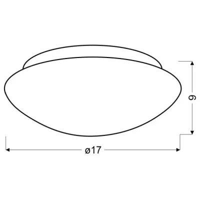 Stropné prisadené osvetlenie NINA - 1xE27, 60W, 17cm, biele