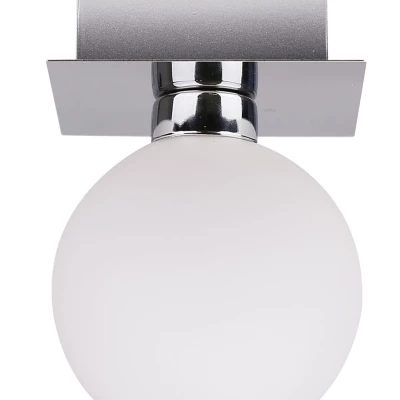Moderné stropné osvetlenie ODEN - 1xG9, 40W, chrómované / biele