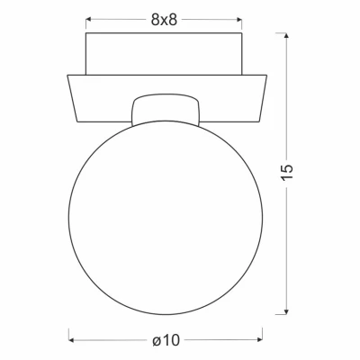 Moderné stropné osvetlenie ODEN - 1xG9, 40W, chrómované / biele