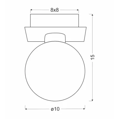 Moderné stropné osvetlenie ODEN - 1xG9, 40W, chrómované / biele