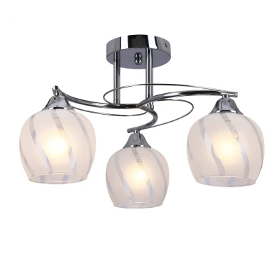 Stropné moderné osvetlenie PREGO - 3xE27, 40W, chrómované / číre