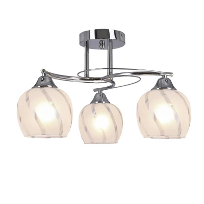 Stropné moderné osvetlenie PREGO - 3xE27, 40W, chrómované / číre