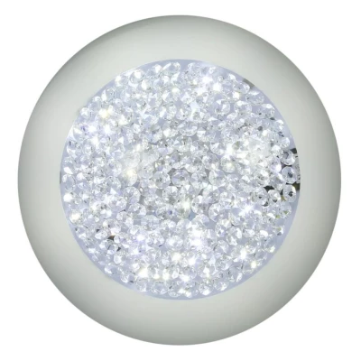 Nástenné / stropné LED okrúhle svietidlo PRISTINA - 16W, 4000K (denná biela), 40cm, biele / číre