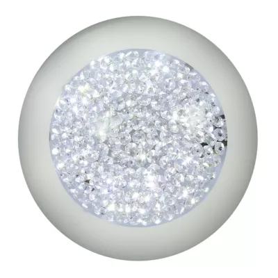 Nástenné / stropné LED okrúhle svietidlo PRISTINA - 16W, 6500K (studená biela), 40cm, biele / číre