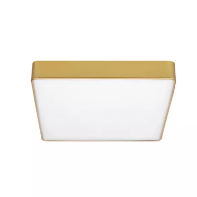 LED stropné kúpeľňové svietidlo QUATTRO - 18W, 4000K (denná biela), zlaté