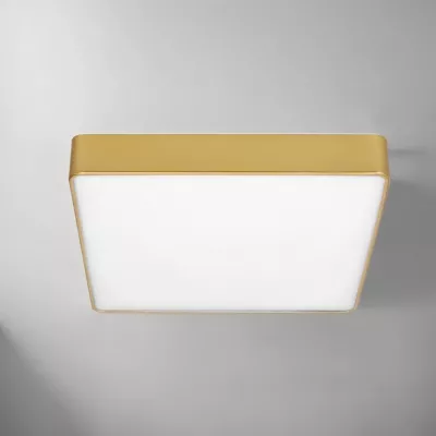 LED stropné kúpeľňové svietidlo QUATTRO - 18W, 4000K (denná biela), zlaté