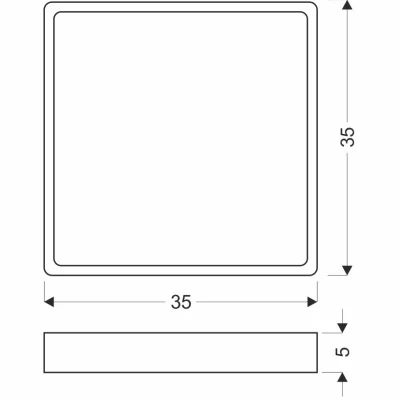 LED stropné kúpeľňové svietidlo QUATTRO - 18W, 4000K (denná biela), perlové