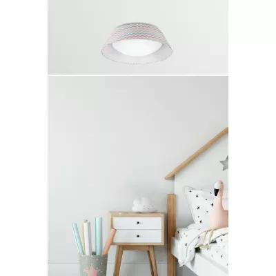 LED stropné osvetlenie do detskej izby RIVER - 16W, 6500K (studená biela), viacfarebné
