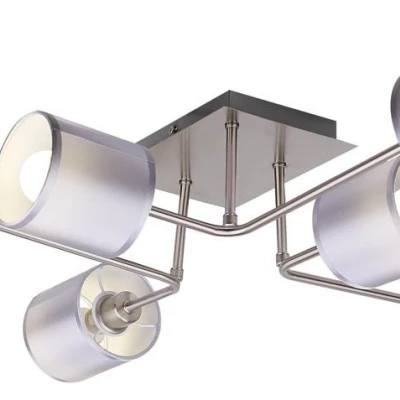 Moderné stropné osvetlenie SAX - 6xE14, 40W, strieborné