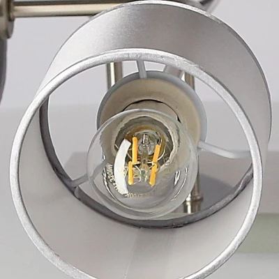 Moderné stropné osvetlenie SAX - 6xE14, 40W, strieborné