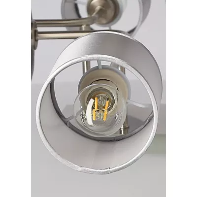 Moderné stropné osvetlenie SAX - 6xE14, 40W, strieborné
