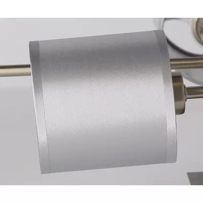 Moderné stropné osvetlenie SAX - 6xE14, 40W, strieborné
