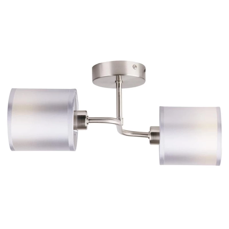 Moderné stropné osvetlenie SAX - 2xE14, 40W, strieborné