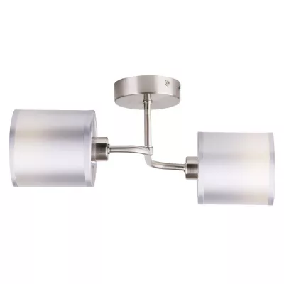 Moderné stropné osvetlenie SAX - 2xE14, 40W, strieborné