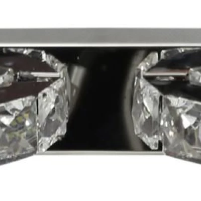 LED moderné nástenné osvetlenie SHIPI - 2x3W, 6500K (studená biela), chrómované