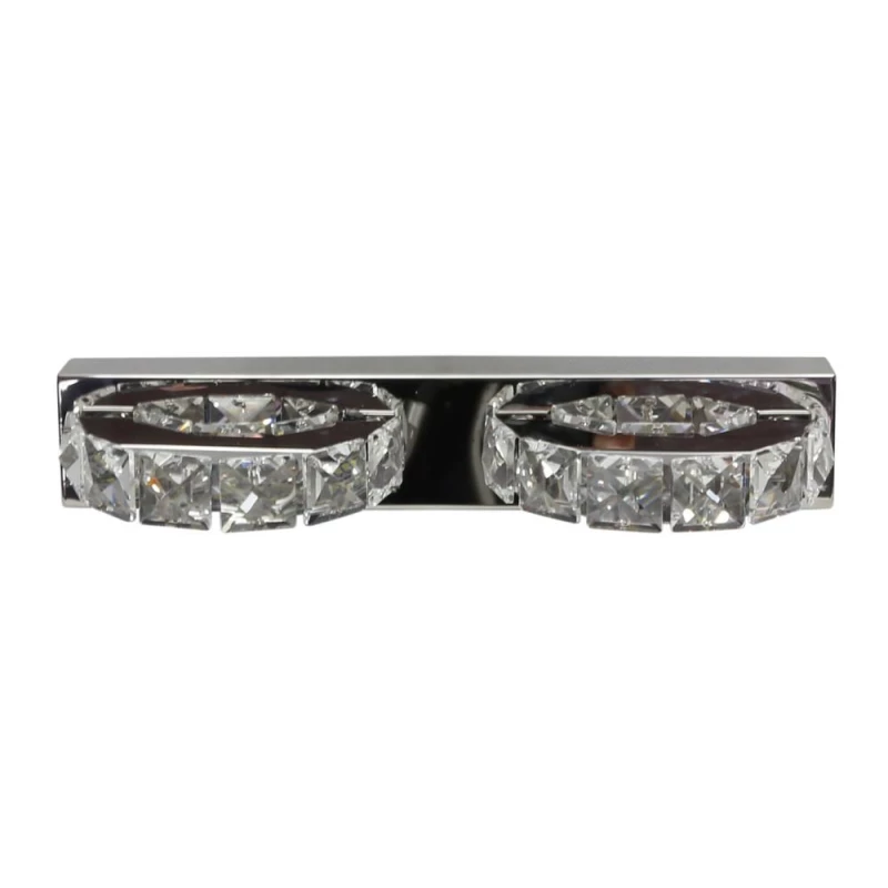 LED moderné nástenné osvetlenie SHIPI - 2x3W, 6500K (studená biela), chrómované