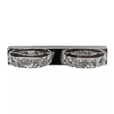 LED moderné nástenné osvetlenie SHIPI - 2x3W, 6500K (studená biela), chrómované