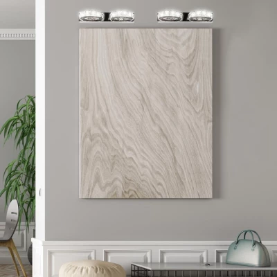 LED moderné nástenné osvetlenie SHIPI - 2x3W, 6500K (studená biela), chrómované