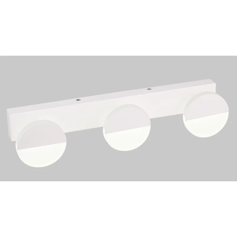 Moderné LED nástenné osvetlenie SING - 3x3W, 4000K (denná biela), biele