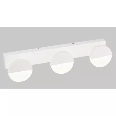 Moderné LED nástenné osvetlenie SING - 3x3W, 4000K (denná biela), biele