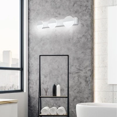 Moderné LED nástenné osvetlenie SING - 3x3W, 4000K (denná biela), biele