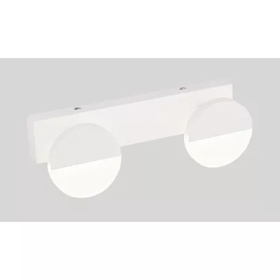 Moderné LED nástenné osvetlenie SING - 2x3W, 4000K (denná biela), biele