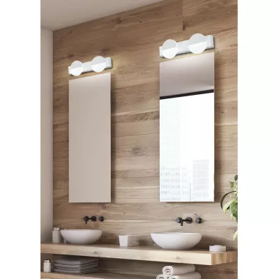 Moderné LED nástenné osvetlenie SING - 2x3W, 4000K (denná biela), biele