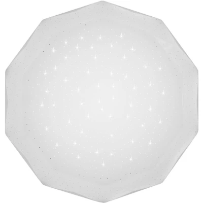 LED stropné svetlo s efektom nočnej oblohy SKY EFECT - 16W, 6500K (studená biela), 51cm, biele