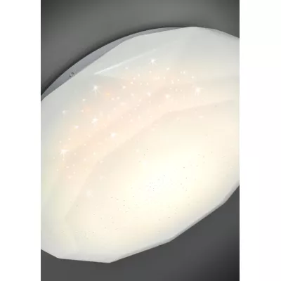 LED stropné svetlo s efektom nočnej oblohy SKY EFECT - 16W, 6500K (studená biela), 51cm, biele