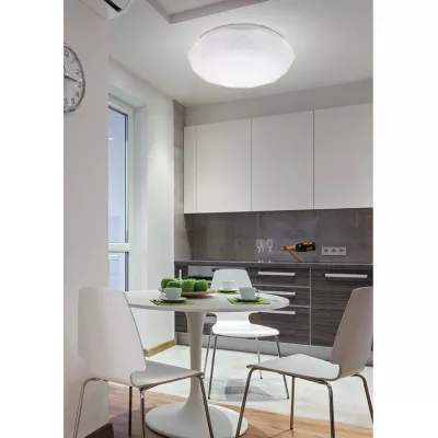 LED stropné svetlo s efektom nočnej oblohy SKY EFECT - 16W, 6500K (studená biela), 51cm, biele