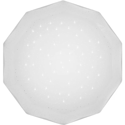 LED stropné svetlo s efektom nočnej oblohy SKY EFECT - 10W, 6500K (studená biela), 34cm, biele