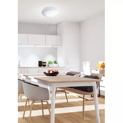 LED stropné svietidlo s efektom nočnej oblohy SKY EFECT - 10W, 6500K (studená biela), 33cm, biele