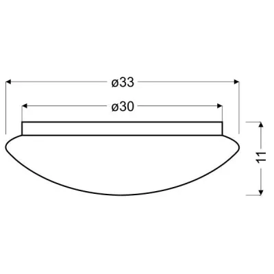 LED stropné svietidlo s efektom nočnej oblohy SKY EFECT - 10W, 6500K (studená biela), 33cm, biele