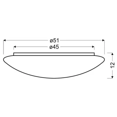 LED stropné svietidlo s efektom nočnej oblohy SKY EFECT - 16W, 6500K (studená biela), 51cm, biele