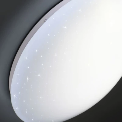LED stropné svietidlo s efektom nočnej oblohy SKY EFECT - 16W, 4000K (neutrálna biela), 51cm, biele