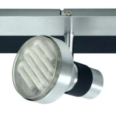 LED stropné bodové svetlo SORTHA - 3xGX53, 9W, 3000K (teplá biela), čierne / strieborné