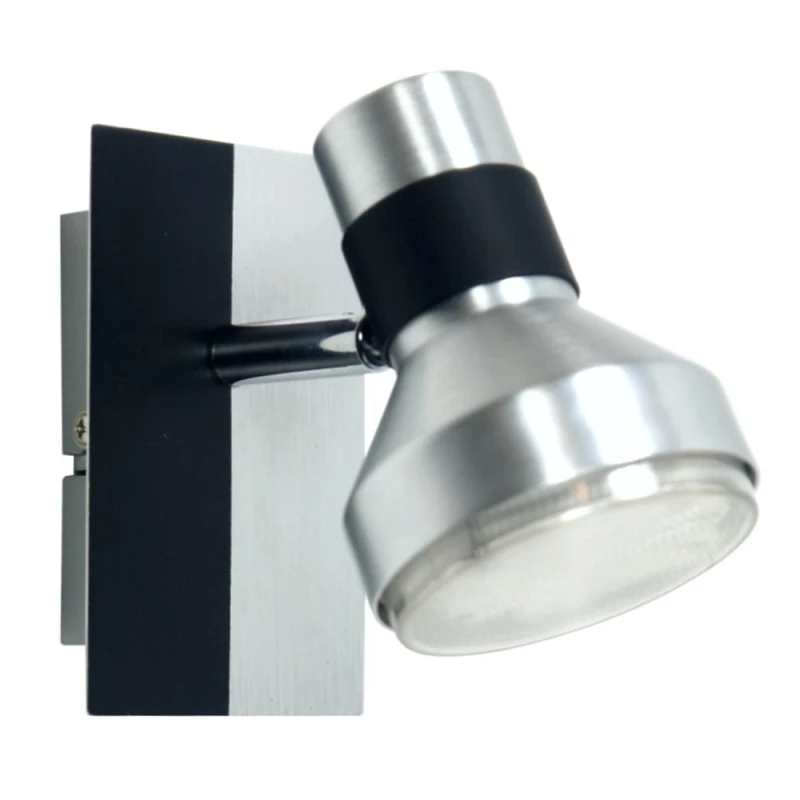 LED nástenné bodové svetlo SORTHA - 1xGX53, 9W, 3000K (teplá biela), čierne / strieborné