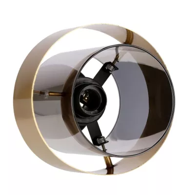 Moderné stropné osvetlenie SPIEGA - 1xE27, 60W, čierne / mosadzné