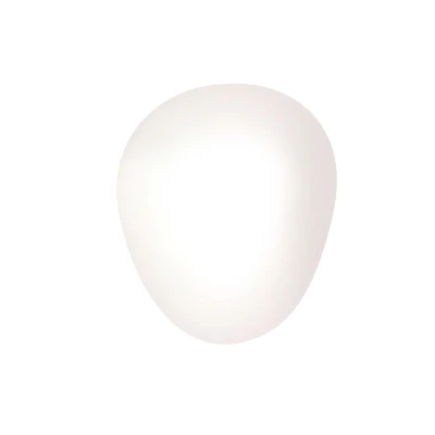 Nástenné osvetlenie v japandi štýle STONES - 1xE27, 40W, 20cm, čierne / biele