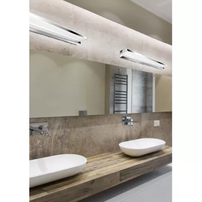 Nástenné LED osvetlenie nad zrkadlo SUMO - 12W, 6500K (studená biela), chrómované