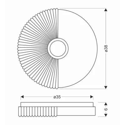 LED prisadené stropné svietidlo SUNNY - 24W, 4000K (denná biela), 38cm, biele