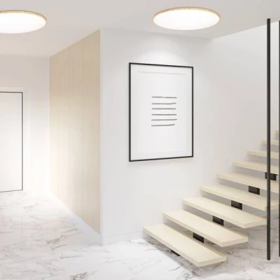 LED stropné svetlo TENS - 48W, 3000-6000K (teplá-studená biela), hnedé / biele