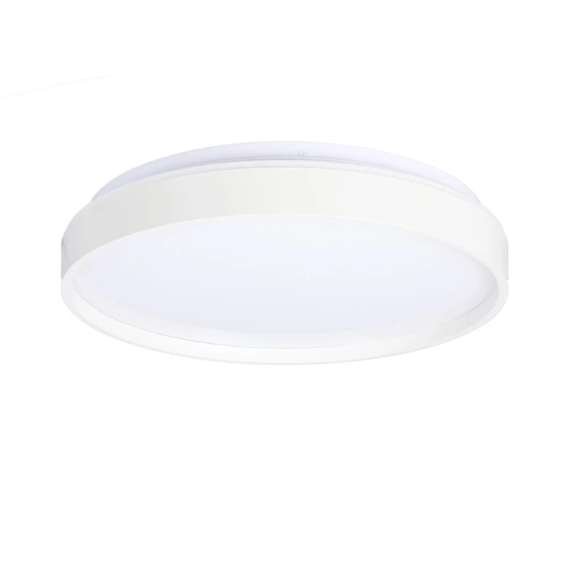 LED stropnica s efektom hviezdnej oblohy TEXAS - 18W, 4000K (denná biela), 34cm, okrúhle, biele