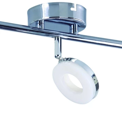 LED stropné svietidlo THEMA - 3x5W, 3000K (teplá biela), chrómované