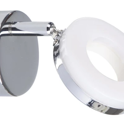 LED nástenné osvetlenie THEMA - 1x5W, 3000K (teplá biela), chrómované