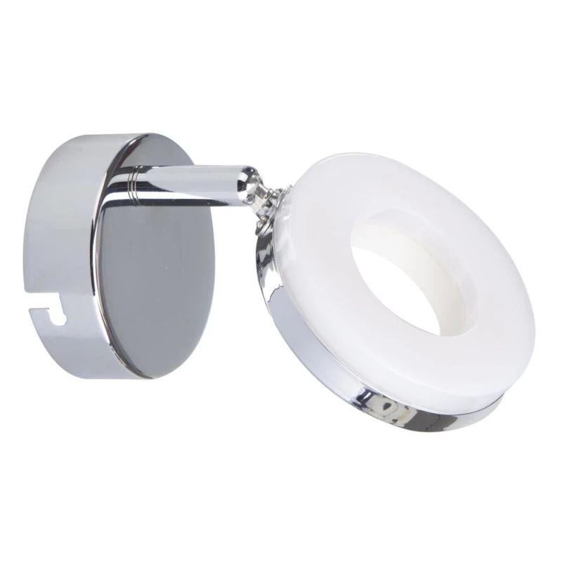 LED nástenné osvetlenie THEMA - 1x5W, 3000K (teplá biela), chrómované