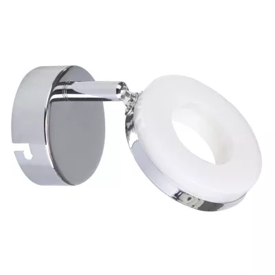 LED nástenné osvetlenie THEMA - 1x5W, 3000K (teplá biela), chrómované